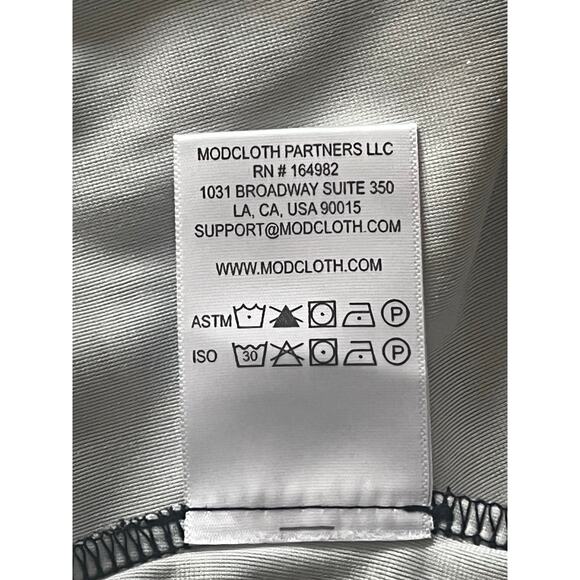 NWT ModCloth Can't Go Unnoticed Velvet Midi Puff Starfish Whimsigoth Dress L $90 - Picture 12 of 14